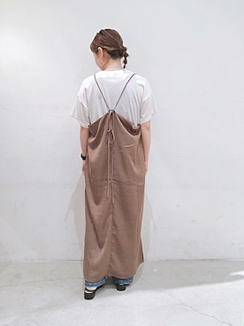 「SEVENDAYS=SUNDAY（セブンデイズサンデイ）のアイテム（ワンピース）」を使った、うっちーさん（レディース・152cm）の夏コーディネート