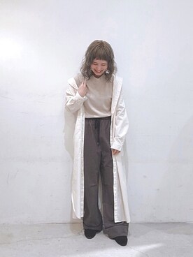 「SEVENDAYS=SUNDAY（セブンデイズサンデイ）のアイテム（シャツワンピース）」を使った、うっちーさん（レディース・152cm）の夏コーディネート