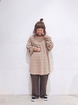 「秋のカフェオレコーデ」｜「アイテム（その他）」を使った、うっちーさん（レディース・152cm）の秋コーディネート