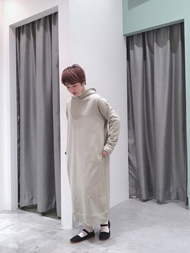「SEVENDAYS=SUNDAY（セブンデイズサンデイ）のアイテム（ワンピース）」を使った、うっちーさん（レディース・152cm）の冬コーディネート