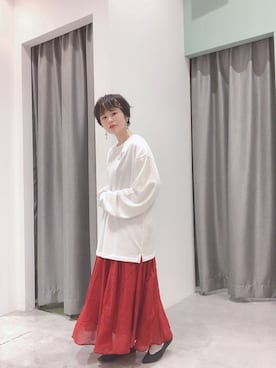 「JERZEES（ジャージーズ）のアイテム」を使った、うっちーさん（レディース・152cm）の春コーディネート