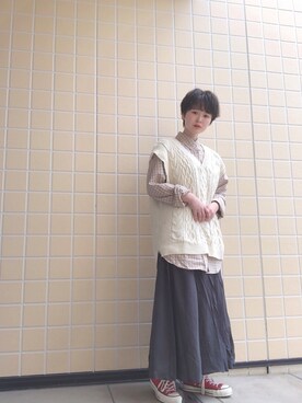 うっちーさん（レディース・152cm）の春コーディネート