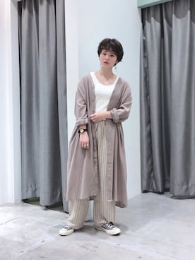 「SEVENDAYS=SUNDAY（セブンデイズサンデイ）のアイテム（ワンピース）」を使った、うっちーさん（レディース・152cm）の夏コーディネート