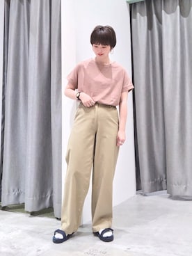 「SHAKA」｜「アイテム（その他）」を使った、うっちーさん（レディース・152cm）の夏コーディネート
