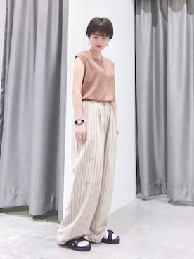 「SHAKA」｜「アイテム（その他）」を使った、うっちーさん（レディース・152cm）の夏コーディネート