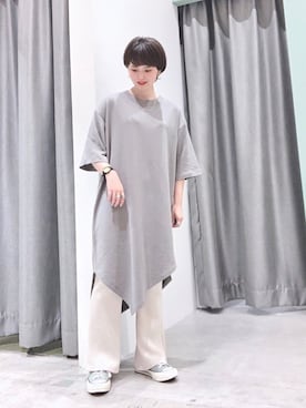 「SEVENDAYS=SUNDAY（セブンデイズサンデイ）のアイテム（ワンピース）」を使った、うっちーさん（レディース・152cm）の夏コーディネート