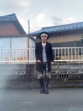 チョーカーを使った 冬コーデ のメンズ人気ファッションコーディネート Wear