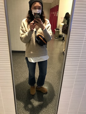 「くつした」｜「アイテム（スリッポン）」を使った、Kumiさん（レディース・168cm）の秋コーディネート