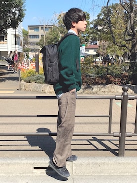 「JOURNAL STANDARD relume（ジャーナルスタンダード　レリューム）のアイテム（パンツ）」を使った、ふきはるさん（メンズ・166cm）の春コーディネート