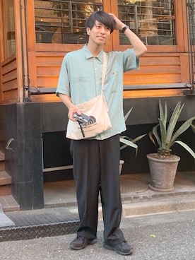 「cellar door」｜「アイテム（バッグ）」を使った、ふきはるさん（メンズ・165cm）の夏コーディネート
