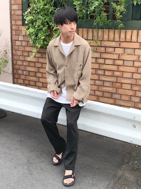 「UNKNOWN.（アンノウン）のアイテム」を使った、ふきはるさん（メンズ・165cm）の秋コーディネート