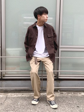 「UNKNOWN.（アンノウン）のアイテム」を使った、ふきはるさん（メンズ・165cm）の秋コーディネート