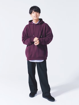 「RAGEBLUE（レイジブルー）のアイテム（パーカー）」を使った、ふきはるさん（メンズ・166cm）の秋コーディネート