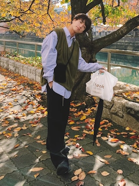 ふきはるさん（メンズ・166cm）の秋コーディネート