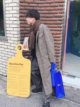 「ANDERSSON BELL（アンダースンベル）のアイテム」を使った、ふきはるさん（メンズ・166cm）の冬コーディネート