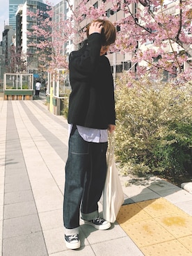 「ANDERSSON BELL（アンダースンベル）のアイテム」を使った、ふきはるさん（メンズ・166cm）の冬コーディネート