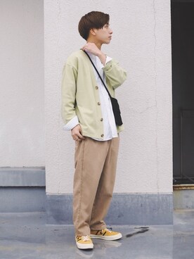 「UNKNOWN.（アンノウン）のアイテム」を使った、ふきはるさん（メンズ・166cm）の春コーディネート