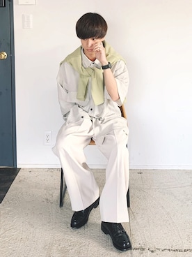 「J.M. WESTON（ジェイエムウエストン）のアイテム」を使った、ふきはるさん（メンズ・166cm）の夏コーディネート