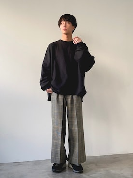 「SENSION（センション）のアイテム」を使った、ふきはるさん（メンズ・166cm）の冬コーディネート