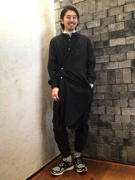 「TAKAHIROMIYASHITATheSoloIst.（タカヒロミヤシタザソロイスト）のアイテム（リング）」を使った、Daisuke Sakamotoさん（メンズ・176cm）の冬コーディネート