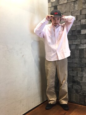 「PHINGERIN（フィンガリン）のアイテム（帽子）」を使った、Daisuke Sakamotoさん（メンズ・176cm）の冬コーディネート