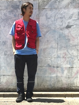 「DELICIOUS（デリシャス）のアイテム」を使った、Daisuke Sakamotoさん（メンズ・176cm）の夏コーディネート