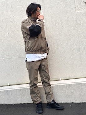 「VAINL ARCHIVE（ヴァイナルアーカイブ）のアイテム（ジャケット/アウター）」を使った、Daisuke Sakamotoさん（メンズ・176cm）の冬コーディネート