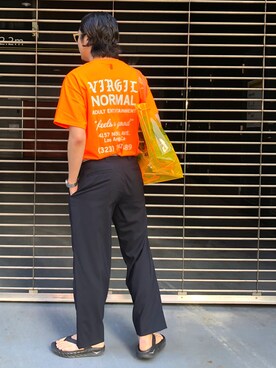 「BEAUTY&YOUTH UNITED ARROWS（ビューティーアンドユースユナイテッドアローズ）のアイテム（パンツ、ブルー系）」を使った、Daisuke Sakamotoさん（メンズ・176cm）の夏コーディネート