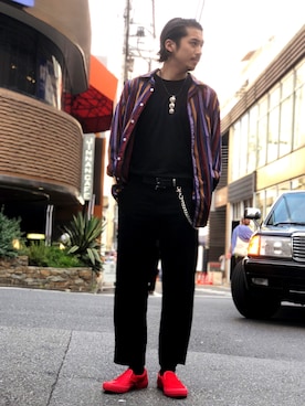 「AIEのアイテム（シャツ/ブラウス、その他）」を使った、Daisuke Sakamotoさん（メンズ・176cm）の夏コーディネート