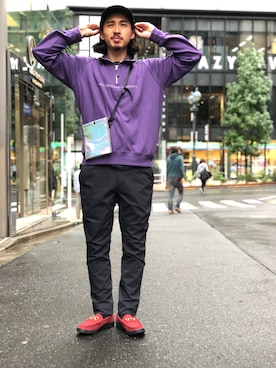「nonnative（ノンネイティブ）のアイテム（パンツ、ブラック系）」を使った、Daisuke Sakamotoさん（メンズ・176cm）の秋コーディネート