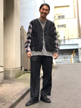「aie」｜「アイテム（ジャケット/アウター）」を使った、Daisuke Sakamotoさん（メンズ・176cm）の冬コーディネート