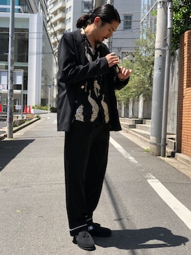 「EN ROUTE（アンルート）のアイテム（ジャケット/アウター）」を使った、Daisuke Sakamotoさん（メンズ・176cm）の春コーディネート