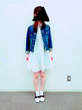 「AS KNOW AS plus（アズノゥアズプラス）のアイテム（シャツワンピース）」を使った、ゆらさん（レディース・161cm）の春コーディネート