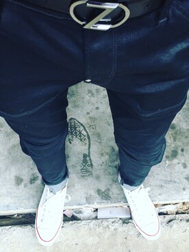 「G-（ジー）のアイテム」を使った、呆巴6且さん（メンズ・180cm）の冬コーディネート