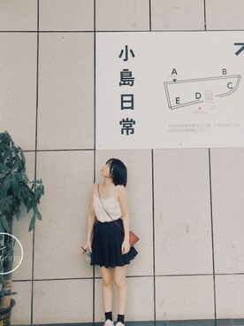 「基础款」｜「アイテム（アクセサリー）」を使った、xxxdoubleさん（レディース・155cm）の夏コーディネート