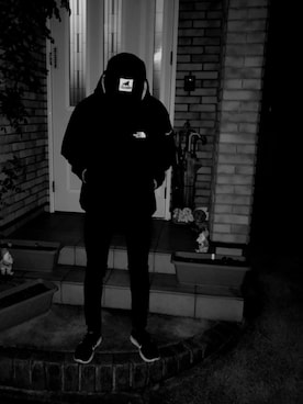 「XLARGE（エクストララージ）のアイテム（キャップ、ブラック系）」を使った、NORIさん（メンズ・167cm）の冬コーディネート