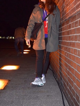 「airmax」｜「アイテム（モッズコート）」を使った、SARIさん（レディース・160cm）の冬コーディネート