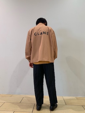 「CLANE（クラネ）のアイテム（その他アウター）」を使った、阿部まさひでさん（メンズ・176cm）の冬コーディネート