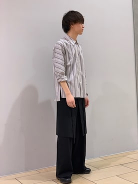 阿部まさひでさん（メンズ・176cm）の春コーディネート