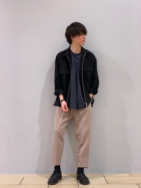 阿部まさひでさん(メンズ・176cm)の春コーディネート