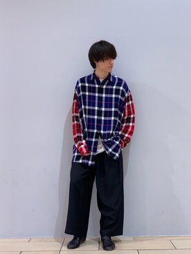 阿部まさひでさん（メンズ・176cm）の春コーディネート