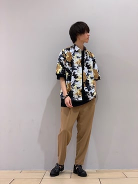阿部まさひでさん（メンズ・176cm）の春コーディネート