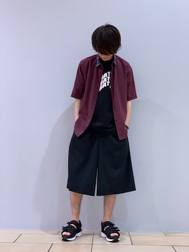 「ROTOL（ロトル）のアイテム（パンツ）」を使った、阿部まさひでさん（メンズ・176cm）の春コーディネート