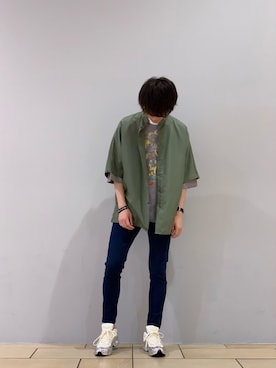 阿部まさひでさん（メンズ・175cm）の夏コーディネート