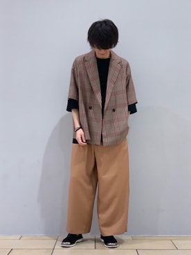 阿部まさひでさん（メンズ・176cm）の夏コーディネート