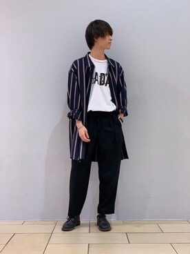 阿部まさひでさん（メンズ・176cm）の夏コーディネート