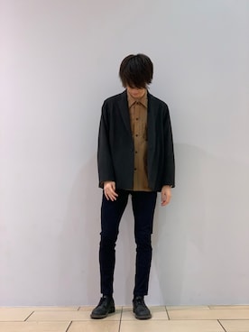 阿部まさひでさん（メンズ・176cm）の秋コーディネート