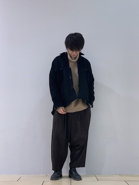阿部まさひでさん(メンズ・176cm)の冬コーディネート