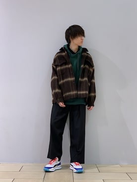 「lot holon（ロットホロン）のアイテム」を使った、阿部まさひでさん（メンズ・176cm）の冬コーディネート