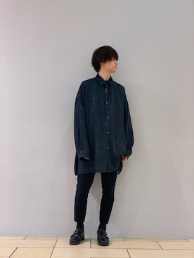「CLANE（クラネ）のアイテム（パンツ）」を使った、阿部まさひでさん（メンズ・176cm）の冬コーディネート